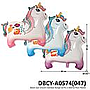 Balon Gas Unicorn Gambar Bunga 50 Pcs 3 Warna Pack Plastik @60