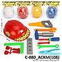 Mainan Tool Set + Helm Perkakas 4 Variasi Ktg PVC @60