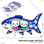 Balon Gas Hiu Angel Cat 50 Pcs 2 Warna Pack Plastik @60