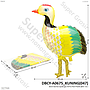 Balon Gas Burung Bangau 50 Pcs Pack Plastik @60