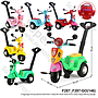 Tunggangan Sepeda Motor Vespa B/O Musik Suara Sirine Lampu Happy 858 Ktg Opp @4
