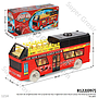 Bus Tingkat Gambar Spiderman B/O Jalan Musik Lampu 3D Spider-Man 2 Box @60