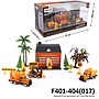 Diecast Diorama Konstruksi Set Rumah + Kendaraan dan Acc Car Box Window @24
