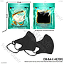 Masker Duckbill Earloop 20 Pcs Hitam Chasa Non Medis Ziplock Pouch @180