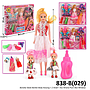 Boneka Barbie Set Baju 6 Pcs + Anak 2 Pcs + Acc Kirana Putri Box Window @44