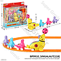 Kereta Hewan 4 Gerbong B/O Jalan Karakter Funny Train Box Window @84