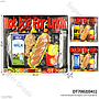 Food Set Hot Dog Ayam Goreng Kentang dan Minuman Kotak Nampan for Lunch Press @120