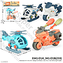 DIY Kendaraan 2 Pcs Sepeda Motor dan Helikopter F/W + Obeng First Wheels 1 Ikat 2 Pcs 1 Inner 48 Pcs Ktg PVC @96