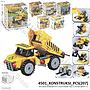Mini Block Kendaraan Damkar / Polisi / Konstruksi 6 In 1 Jiqile 6 Model 1 Box 12 Pcs Box @576
