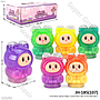 Slime Botol Labubu Magic Crystal Mud 1 Box 12 Pcs Botol @72