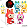 Squeaker Boneka Kelinci Monster Ice Cream Lampu Haha Jala @132
