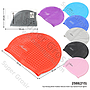 Topi Renang Bintik Feeldoo Silicone Swim Cap Ziplock Pouch @200