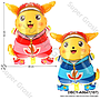 Balon Gas Pokemon Jaket 50 Pcs Pack Plastik @60
