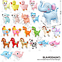 Balon Foil Karakter Roda 50 Pcs Pack Plastik @10
