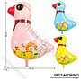 Balon Gas Bebek Kacamata 50 Pcs Plastik @60