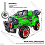 Mobil Aki Jeep Baracuda Hijau Musik Lagu Lampu + Remote 49 Mhz Box @1