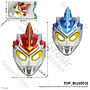 Topeng Ultraman Silver Blu 2 Warna Ktg Opp @400